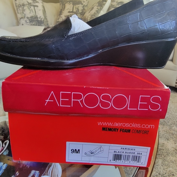 Aerosoles Parisian in black suede 9M - Picture 2 of 3